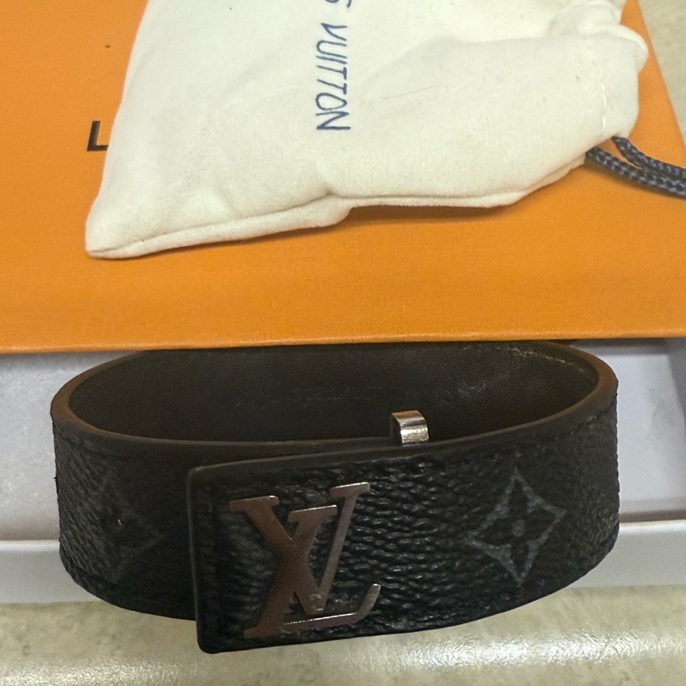 Louis Vuitton Black Monogram Bracelet